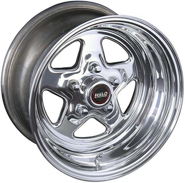 WELD 5 x 4.75" Bolt Circle with 5.5" Backspace Weld Racing ProStar 15" x 10" Wheel - Polished Finish WE96-510280 SR