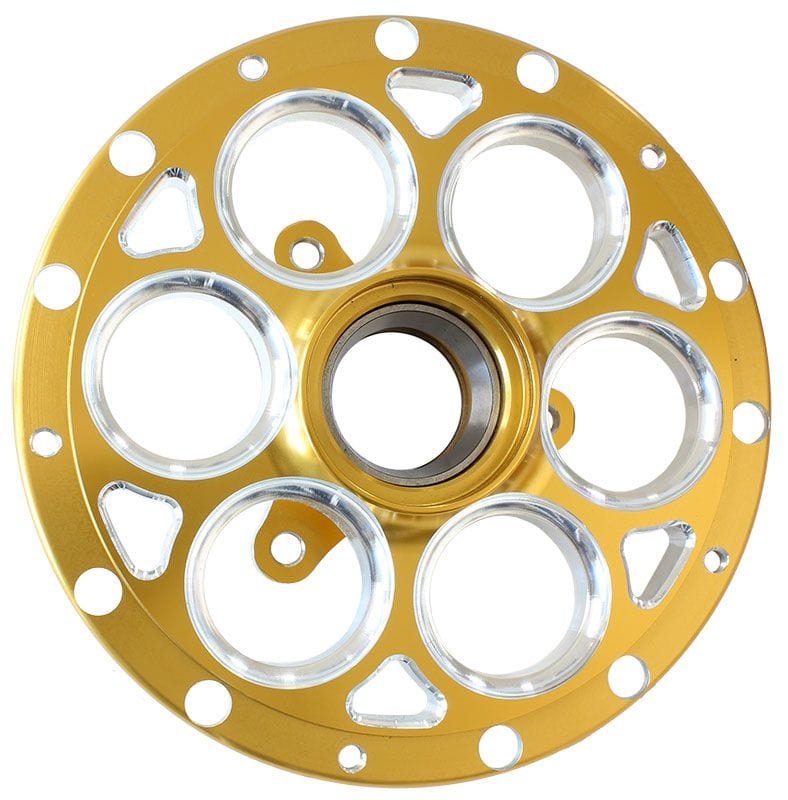 WELD L/H Suit Straight Shaft, 13" & 15" Rims With 3-Lug Mount Rotor Weld Racing Magnum Midget & Sprint Hub - Gold WEC8088-LT SR