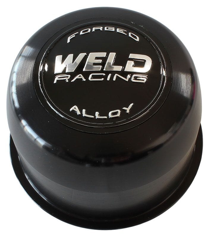 WELD Push Through, 3.16" O.D x 2.20" Tall Weld Racing Replacement Billet Wheel Center Cap - Black WEP605-5173B SR