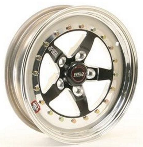 Weld Racing 15" x 5" 2.5" B/S With 5 x 4.5" B/C Weld Racing Weld Star RT - Black Center WE791B-55204 SR