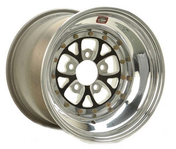 Weld Racing 15" x 8.0" 4" B/S Suit 5 x 4.50" B/C (Non Bead-Loc) Weld Racing V-Series Rear Drag Rim - Black Center WE784B-508208 SR