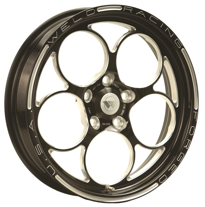 Weld Racing 17" x 4.5" 2.25 B/S Suit 5 x 4.75 B/C Weld Racing Magnum 2.0 Drag Front Runner 1-Piece - Black Center WE786B-1704274 SR