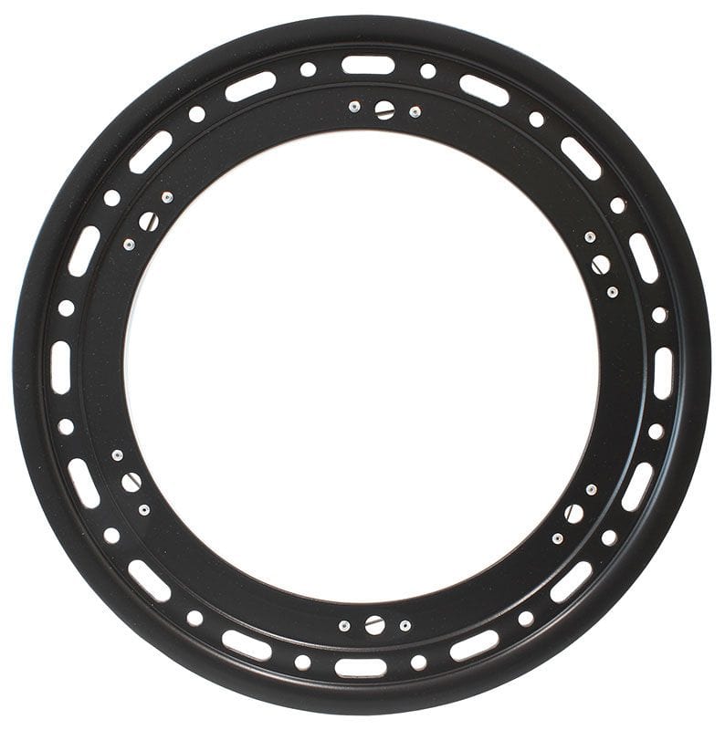 WELD Suit 15" Rim With 6 Hole Dzus (No Cover) Weld Racing Sprint Beadloc Ring - Black WEP650B-5314-6 SR