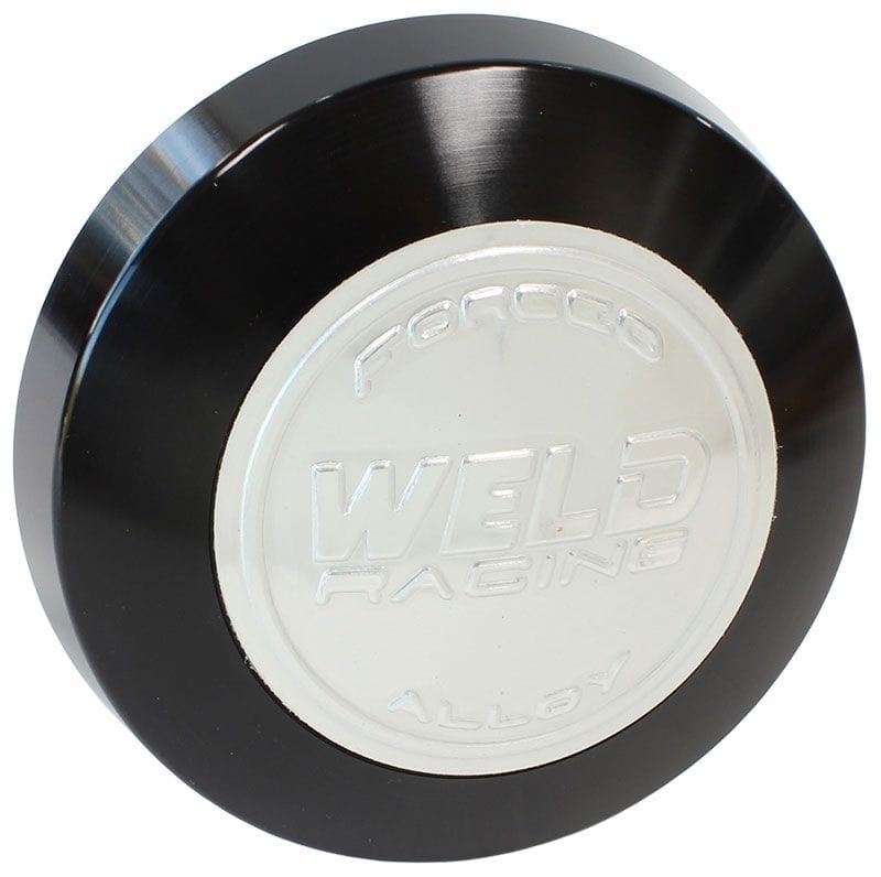 WELD Suit 17" x 4.5" Lug Mount Wheels Weld Racing Replacement Wheel Center Cap - Black WEP613-5157B SR
