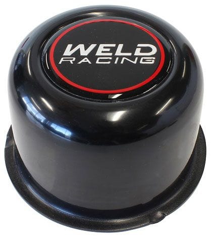 WELD Suit 5-Stud Weld Wheel, 2" Tall Weld Racing Replacement Wheel Center Cap - Black WEP605-5073B SR