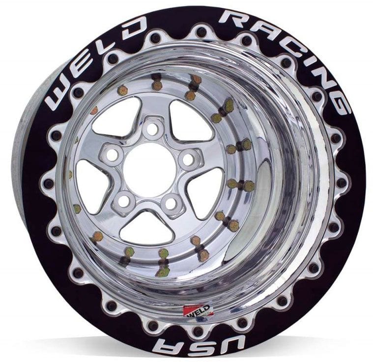 WELD Weld Aluma Star 15 x 10" Polished Wheel with Black Double Beadlock for M/T SR