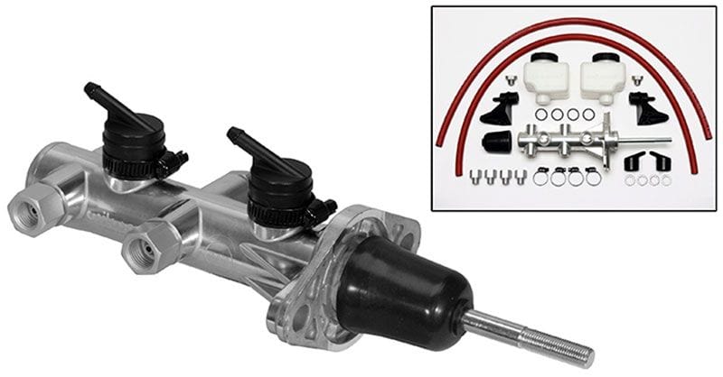 WILWOOD 1-1/8" Bore, Polished Finish Wilwood Compact Remote Tandem Master Cylinder WB260-14244-P SR