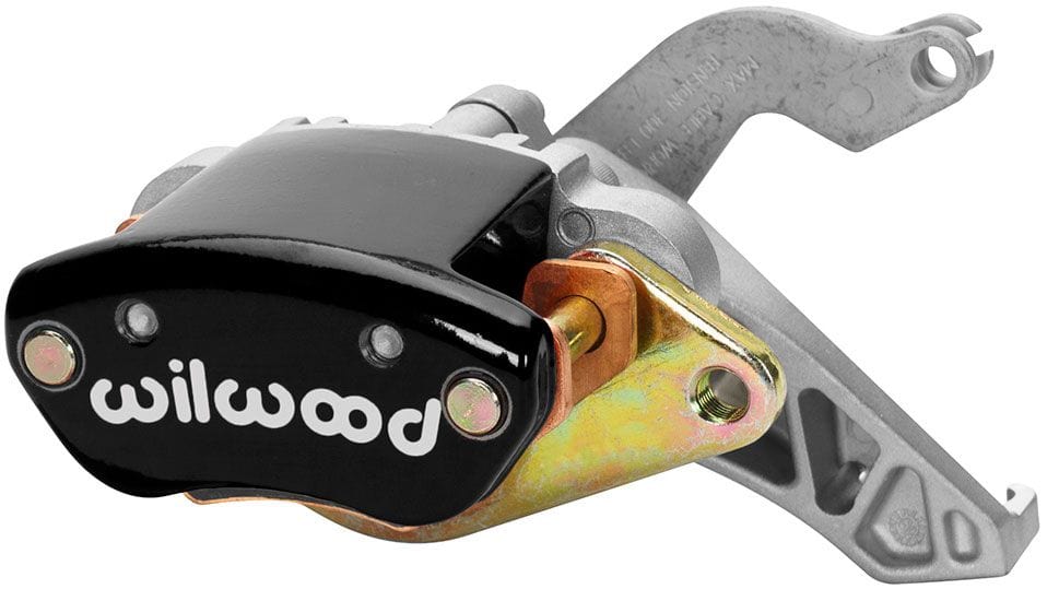 WILWOOD 1.19" Bore Size, 0.81" Disc Width, 6407 Pad Plate Wilwood 1-Piston MC4 Mechanical Park Brake Caliper L/H - Black WB120-12070-BK SR