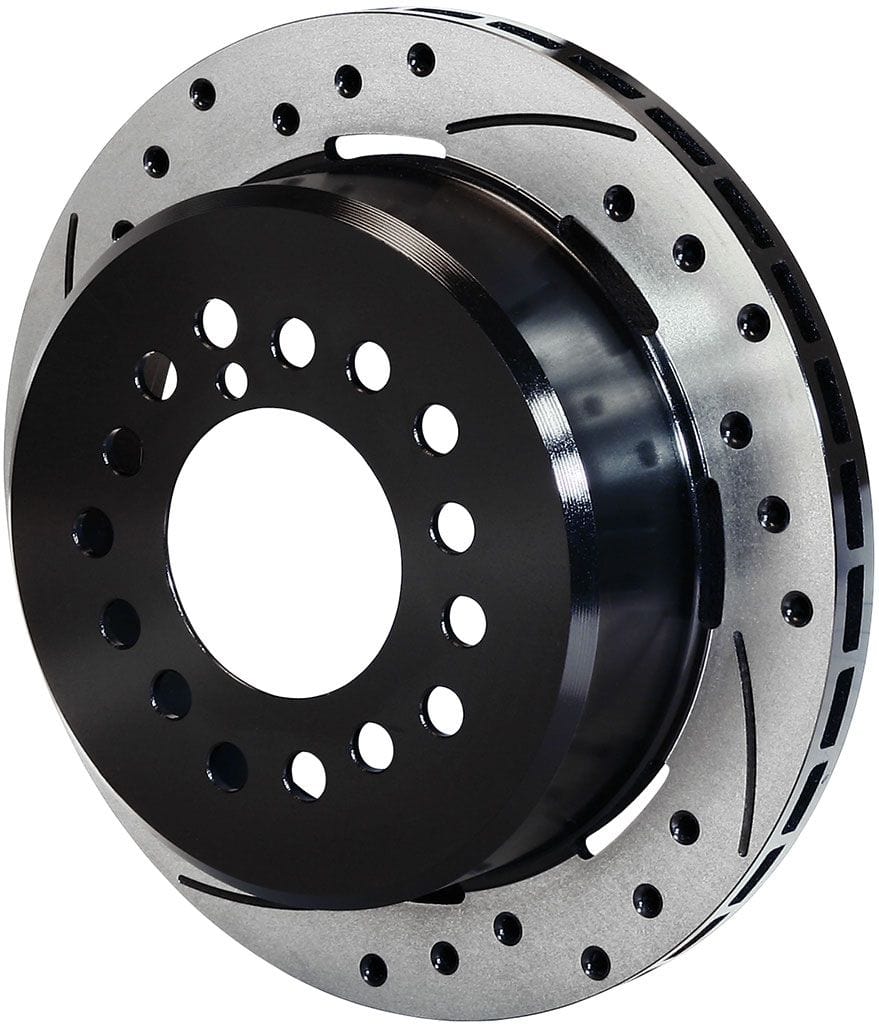 WILWOOD 12.19" Dia, 0.81" Width, 3.06" Lug I.D, 7.24 I.D, 2.32" Offset Wilwood SRP Drilled Performance Rotor & Hat R/H- 32 Vanes WB160-9815-BK SR