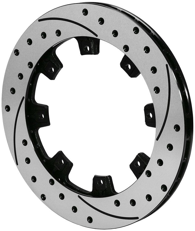 WILWOOD 12.19" O.D x 0.81" Thick, 0.326" Hole Size, 8 x 7.00" Bolt Circle, 6. Wilwood SRP Drilled Performance Rotor L/H WB160-7104-BK SR
