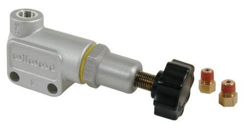 WILWOOD Also Includes Tube Nut Adapters for Installation of 3/8" Tubing Wilwood Knob Style Proportioning Valve with 1/8-27 NPT Inlets WB260-8419 SR
