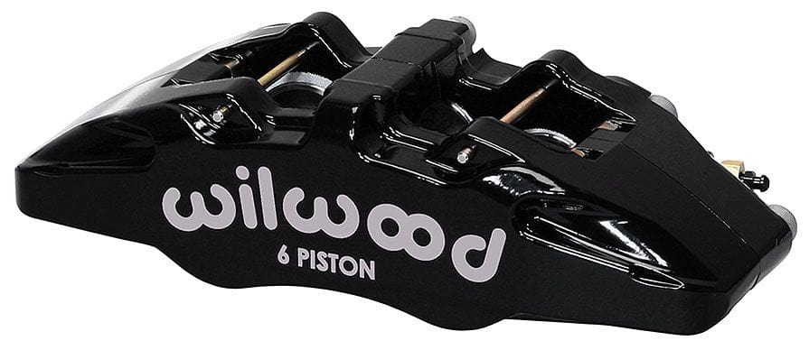 WILWOOD Black, Left Hand Wilwood Forged Dynapro 6 Lug Mount Caliper, 1.38/1.00/1.00" Pistons, .81" Disc WB120-134 SR