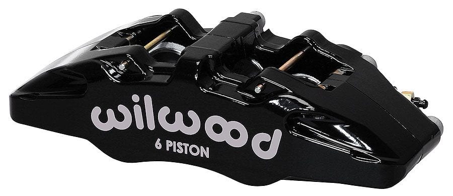 WILWOOD Black, Right Hand Wilwood Forged Dynapro 6 Lug Mount Caliper, 1.38/1.00/1.00" Pistons, .81" Disc WB120-134 SR