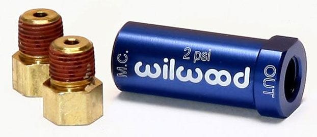 WILWOOD Blue - 2psi, With Fitings Wilwood Residual Pressure Valve WB260-13783 SR