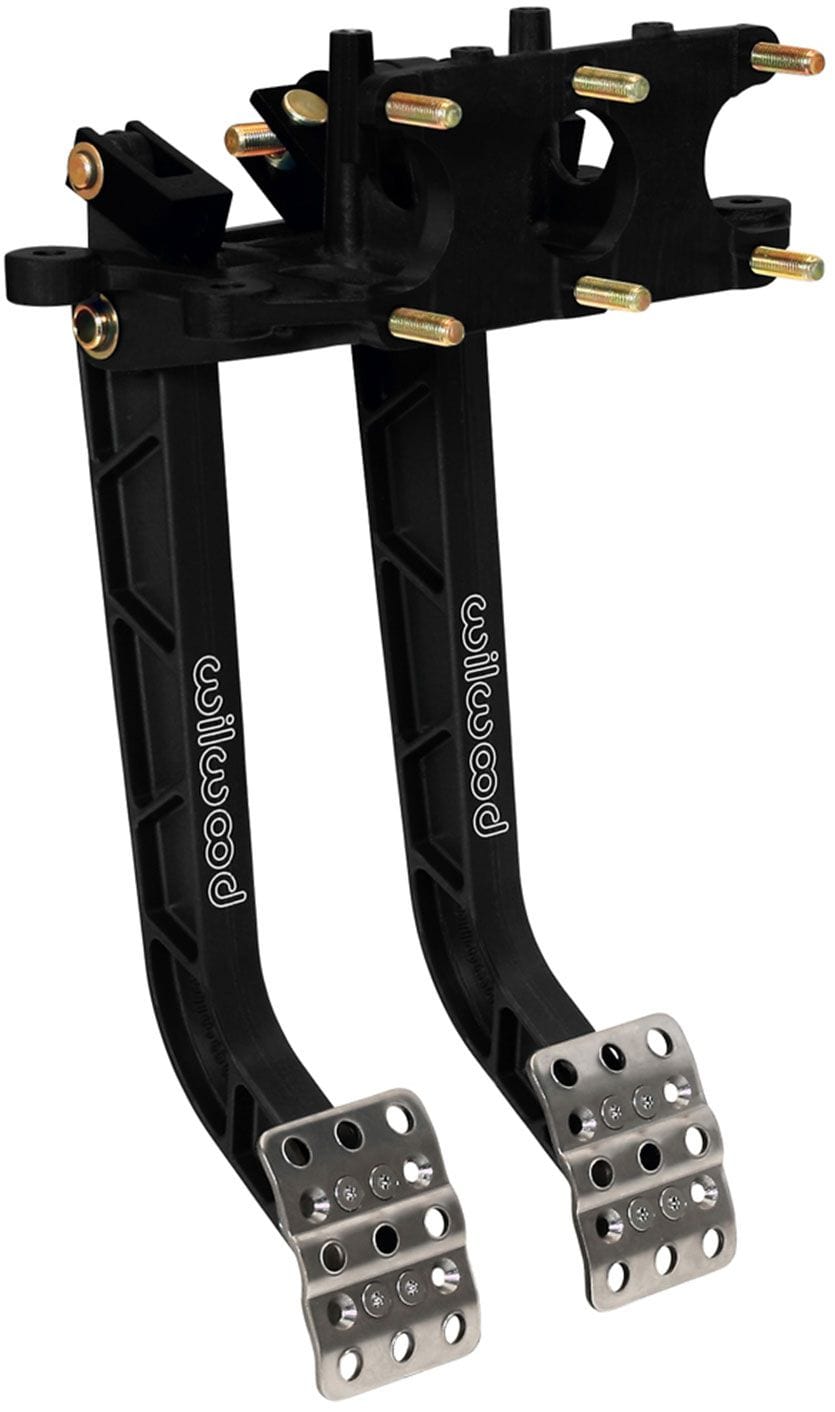 WILWOOD Clutch & Brake, 6.25:1 Pedal Ratio Wilwood Adjustable Reverse Mount Triple Master Cylinder Pedal Assembly WB340-11299 SR