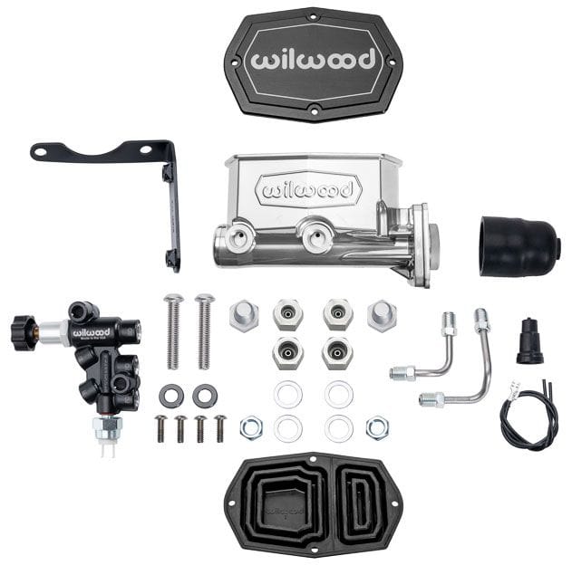 WILWOOD Compact Tandem Master Cylinder & Valve Kit, Mopar 4-Bolt, 1.00" Bore Wilwood Compact Tandem Master Cylinder & Valve Kit, Mopar 4-Bolt, 1.00" Bore WB261-16797 SR
