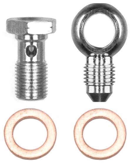 WILWOOD Includes Bolts & Washers Wilwood Banjo Fitting, 3/8-24 to -3AN WB220-13674 SR
