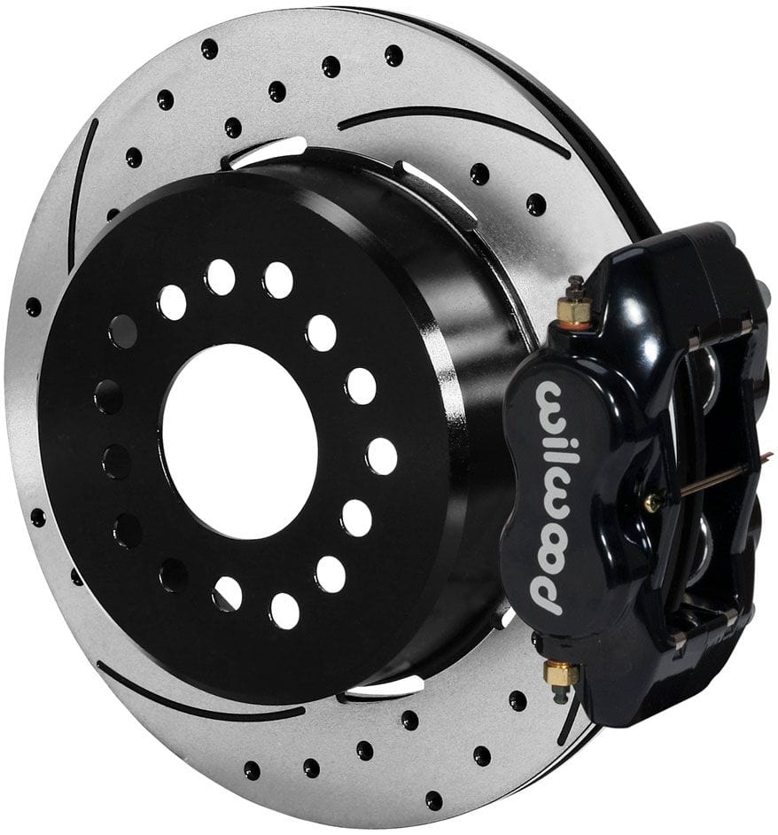 WILWOOD Suit Big Ford, 2.36" Axle Offset Wilwood Forged Dynalite Rear Parking Brake Kit Drilled WB140-7139-D SR