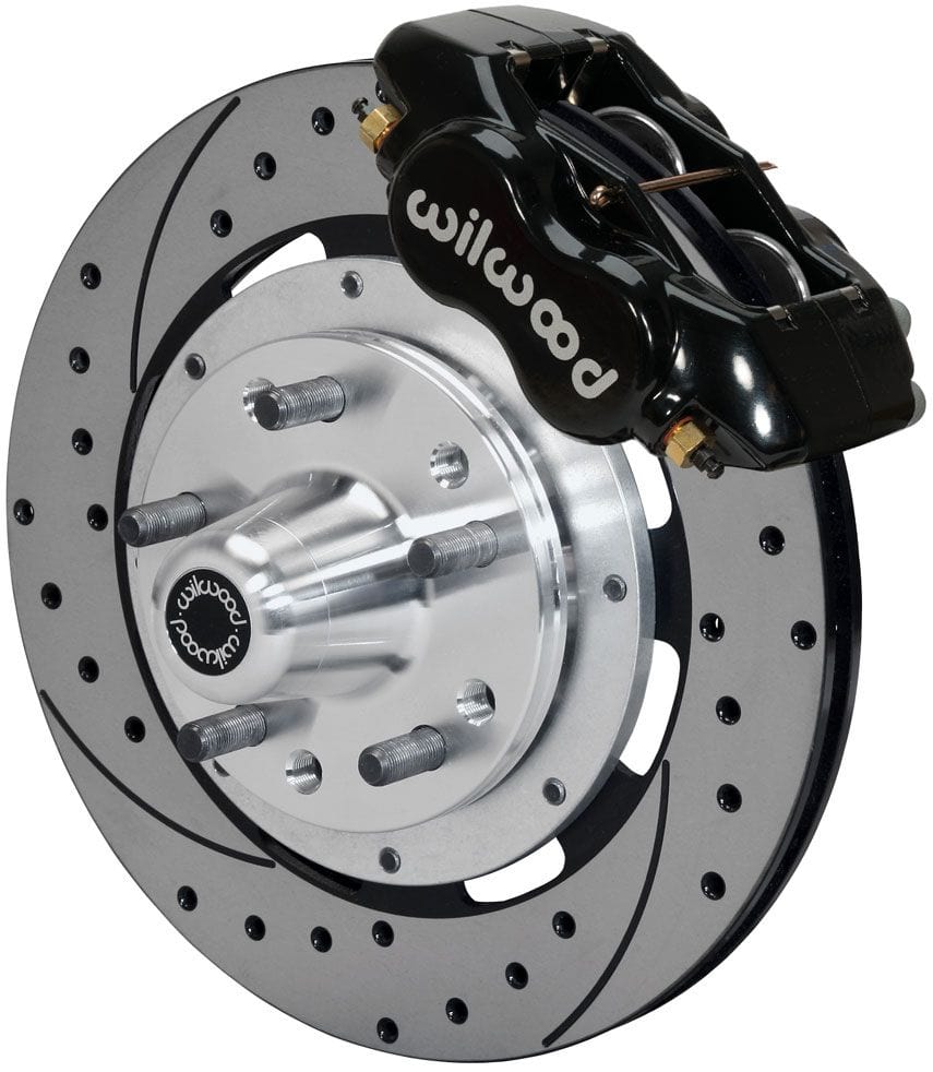WILWOOD Suit Mustang 1970-73, Forged Hub, Drilled Rotor Wilwood Forged Dynalite Big Brake Front Brake Kit WB140-11074-D SR