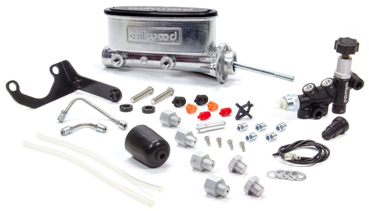 WILWOOD Suit Mustang Wilwood Master Cylinder with Proportion Valve & Bracket, 15/16" Bore WB261-14158-P SR