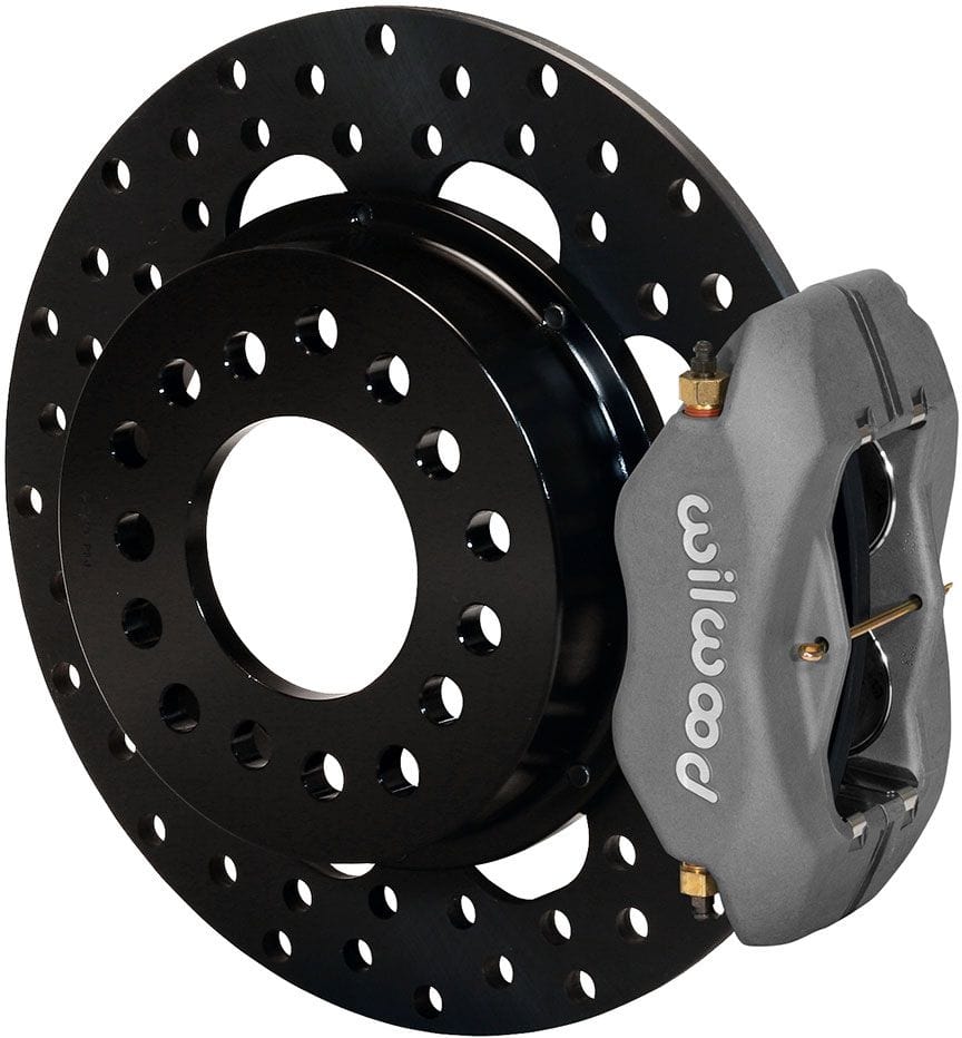 WILWOOD Suit Small Bearing Ford with 2.66" Axle Offset Wilwood Dynalite Drag Race Rear Axle Kit (Drilled Rotor) WB140-0262-BD SR