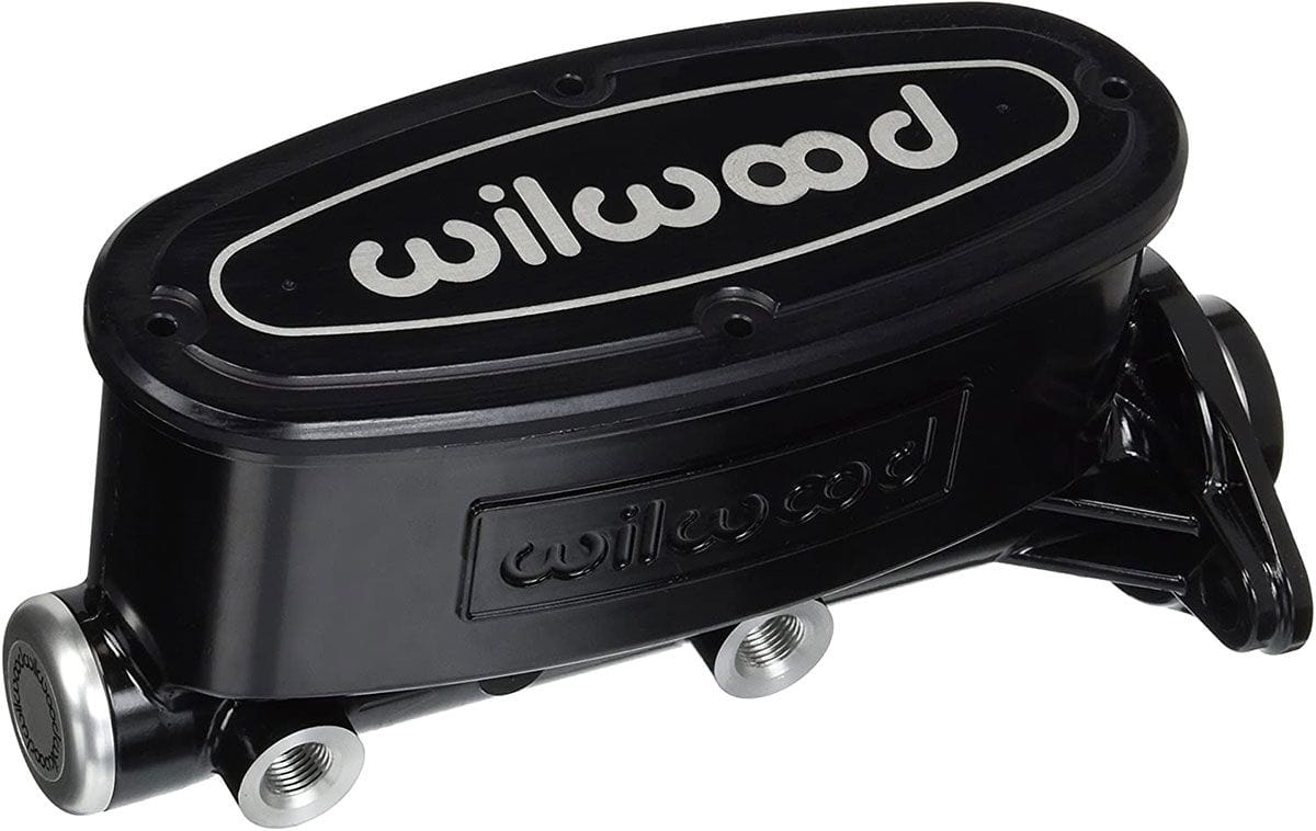 WILWOOD Wilwood 1" Aluminium Tandem Chamber Master Cylinder without Push Rod - Black WB260-8555- SR