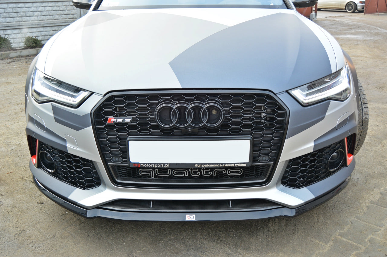 Front Splitter V.2 Audi RS6 C7 2013-UP Maxton Design