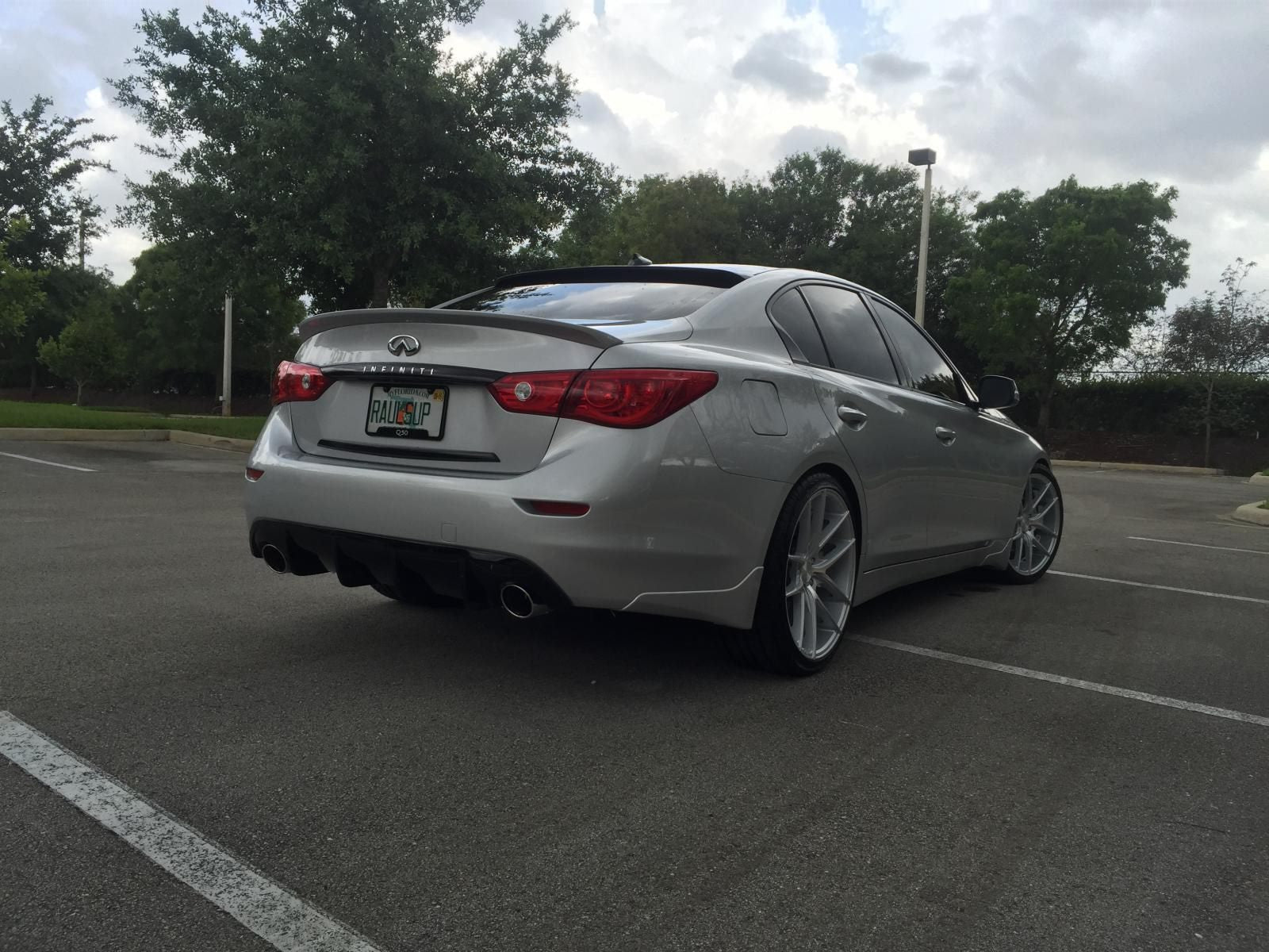 Luxury Sports Carbon Boot and Roof Spoiler For Infiniti Q50 14-18 -PP