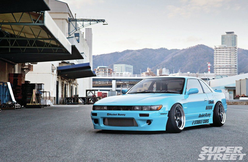 Luxury Sports Rocket Bunny V1 Style Wide Bodykit For Nissan Silvia S13 -PP