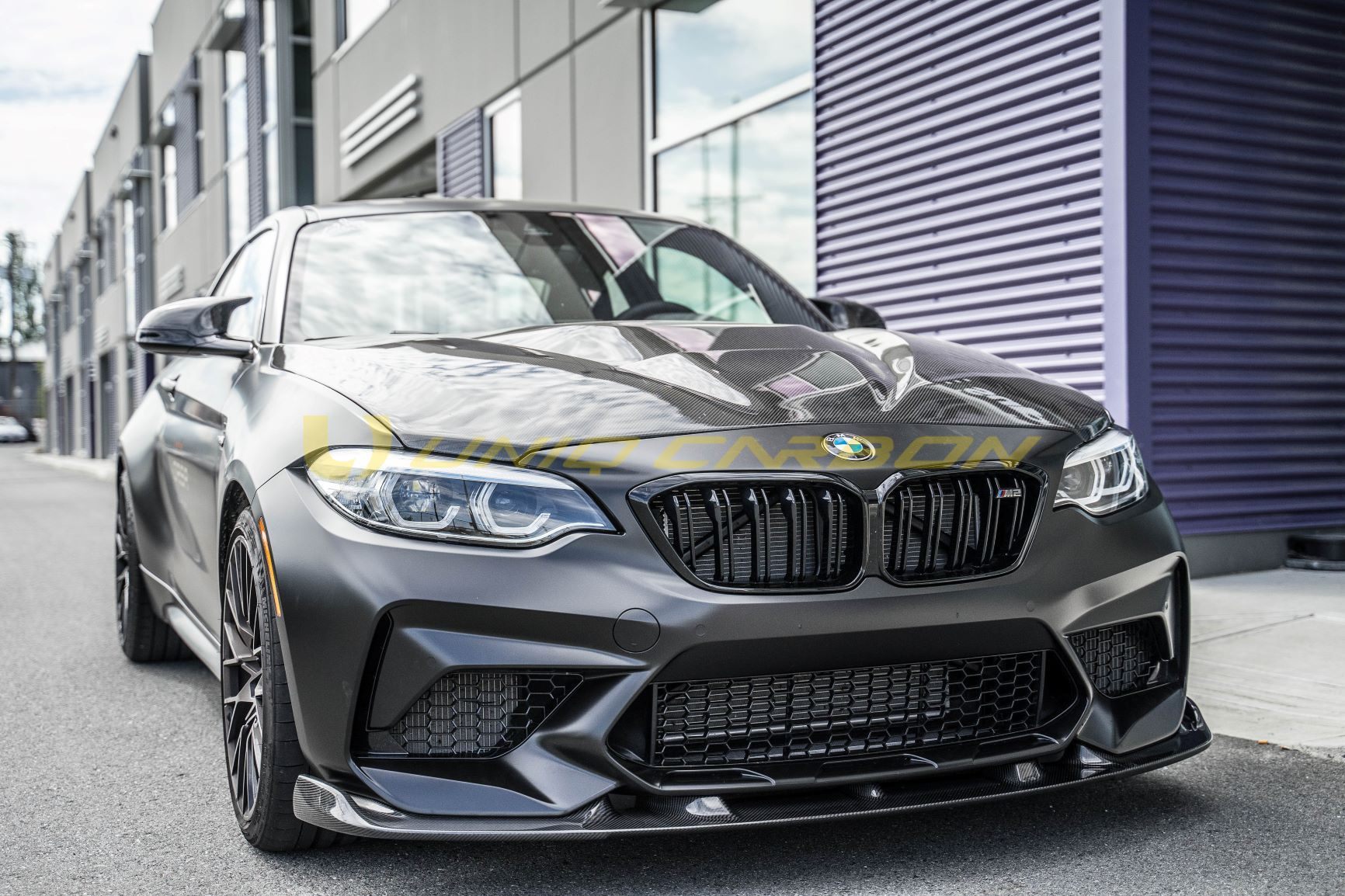 Luxury Sports 3D Style Carbon Front Lip For BMW F87 M2 -PP