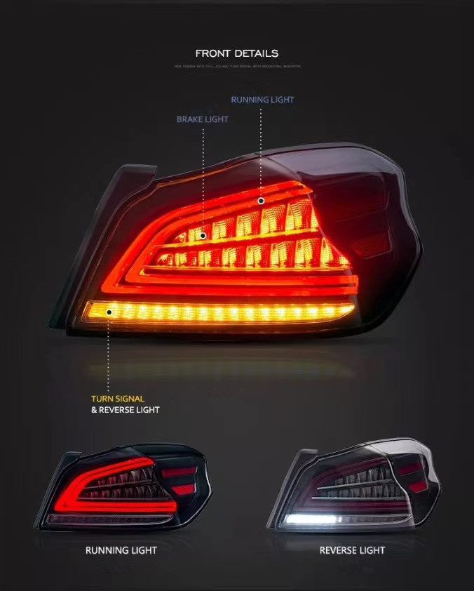 Luxury Sports LED Taillights For Subaru WRX STI VAB -PP