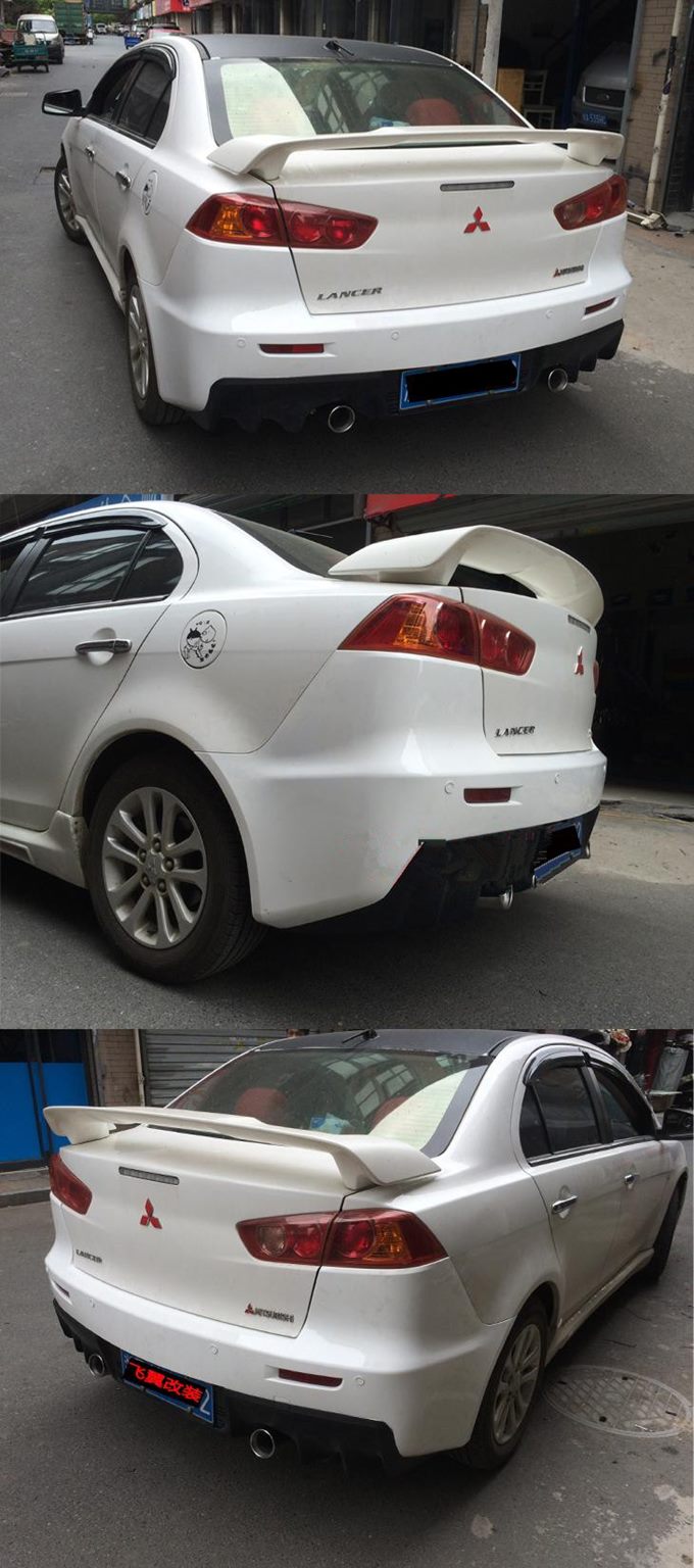 Luxury Sports EVO X Style Rear Bumper For Mitsubishi Lancer 09-16 -PP