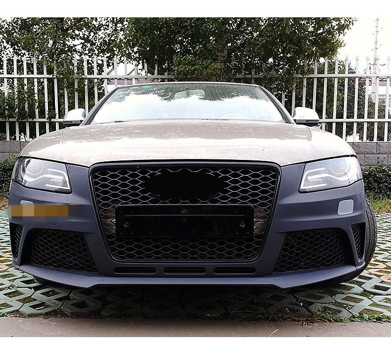 Luxury Sports RS4 Style Front Bumper with Grill For Audi A4 B8 -PP