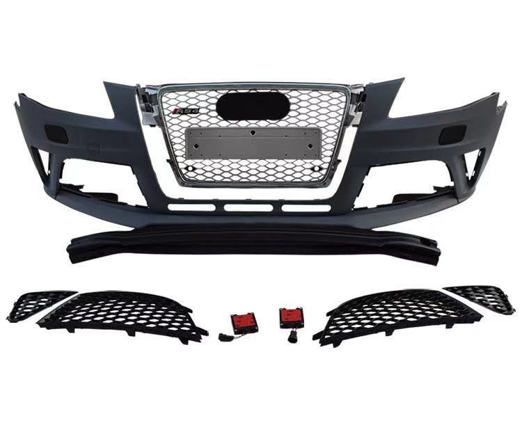 Luxury Sports RS4 Style Front Bumper with Grill For Audi A4 B8 -PP