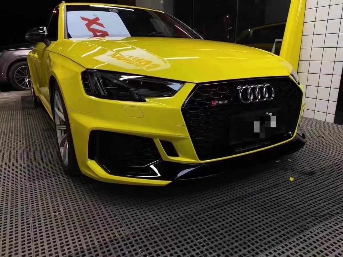 Luxury Sports RS4 Style Front Bumper with grill For Audi A4 B9 -PP