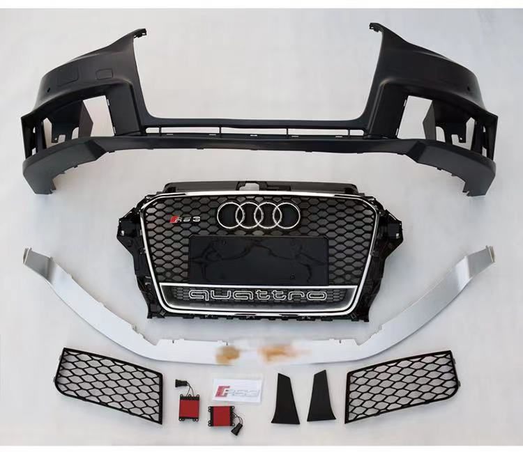 Luxury Sports RS3 Style Front Bumper With Grill Audi A3 8V 14-16 -PP