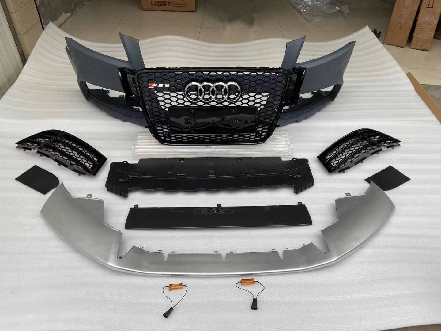 Luxury Sports RS5 Style Front Bumper with grill For Audi A5 08-11 -PP