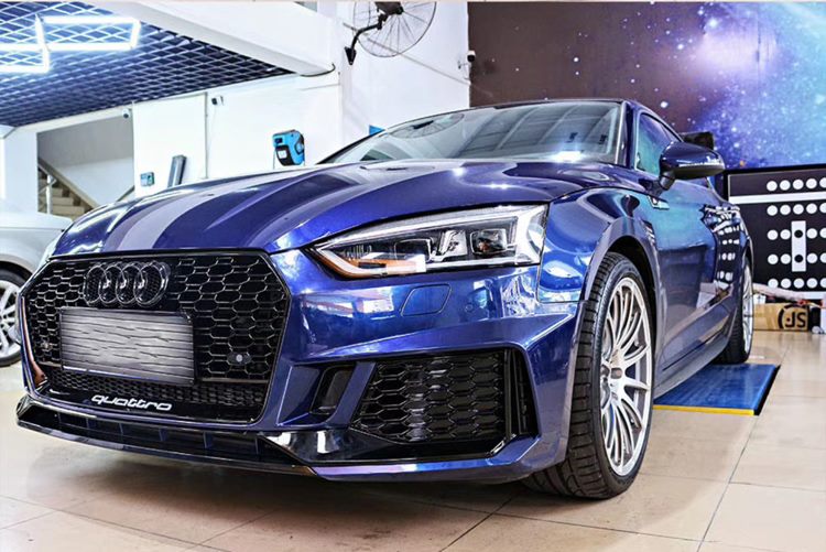 Luxury Sports RS5 Style Front Bumper with grill For Audi A5 17-20 -PP