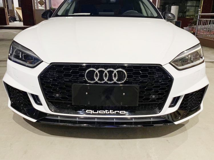 Luxury Sports RS5 Style Front Bumper with grill For Audi A5 17-20 -PP