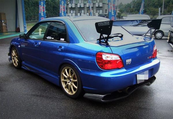 Luxury Sports Voltex Style Carbon GT Spoiler For Subaru Impreza STI V7-10