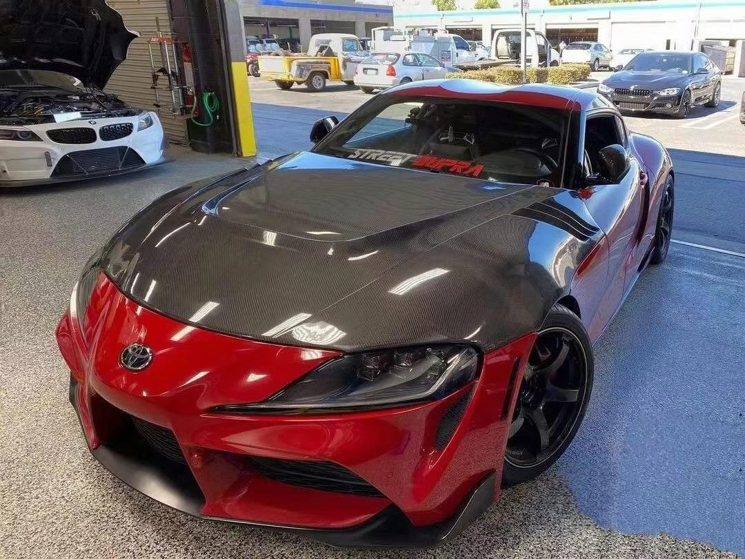 Luxury Sports Type 2 Vented Carbon Bonnet For Toyota Supra A90 -PP