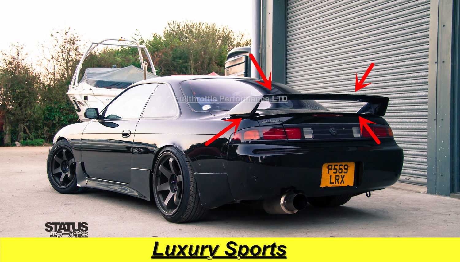 Luxury Sports Factory S14 Kouki Style Carbon Spoiler For Nissan Silvia S14