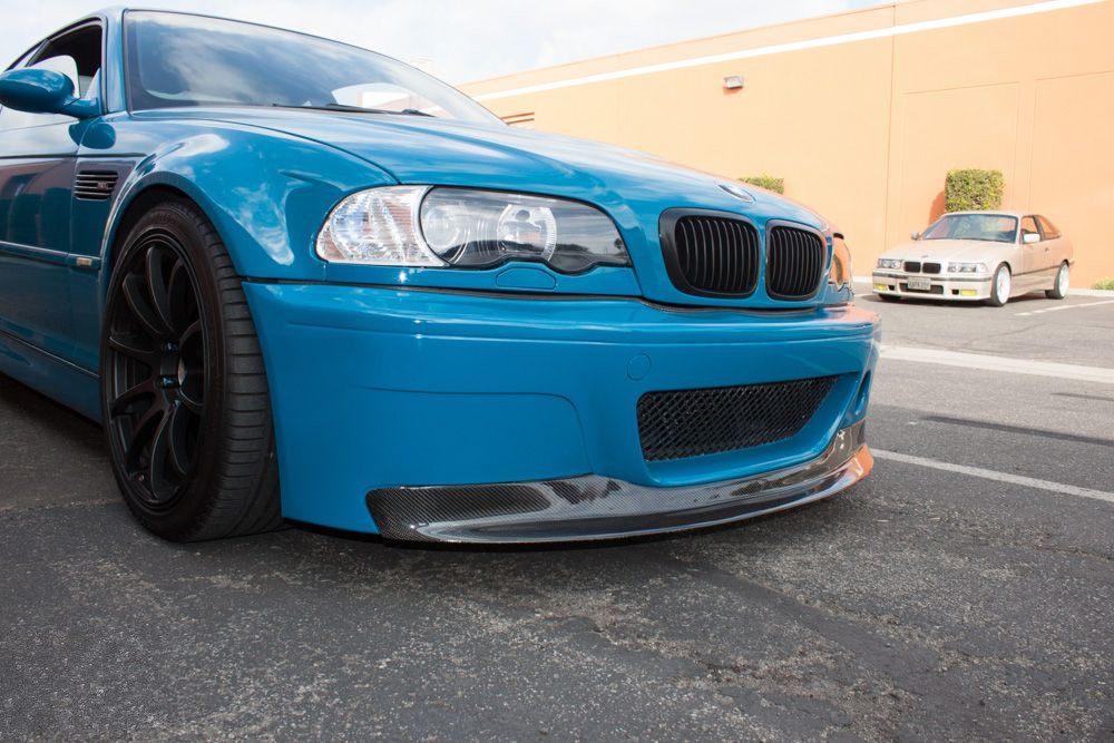 Luxury Sports CSL Style Front Bumper With Carbon Lip For BMW E46 -PP