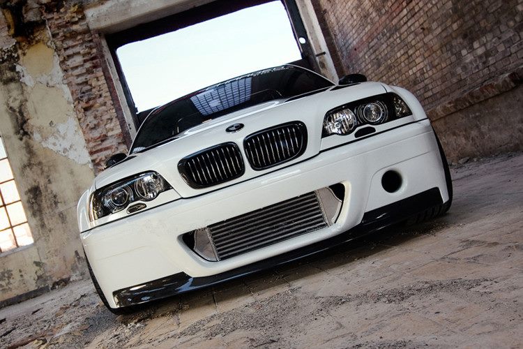 Luxury Sports CSL Style Front Bumper With Carbon Lip For BMW E46 -PP