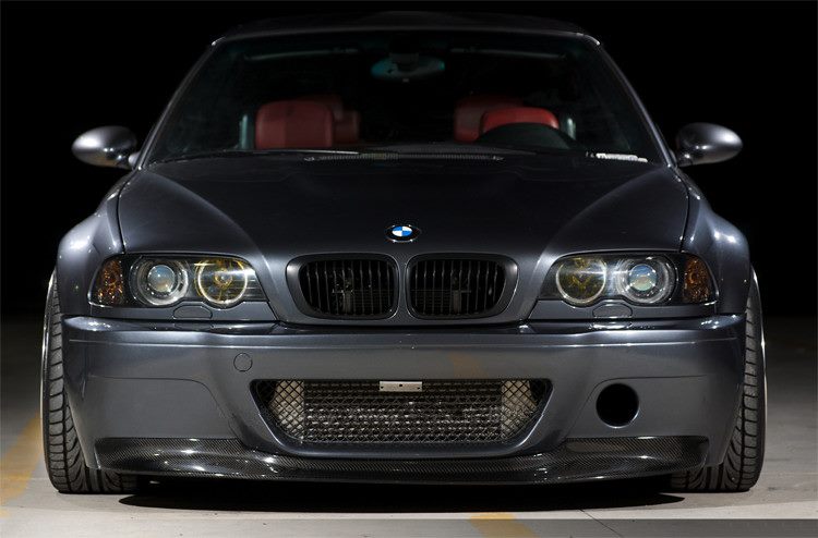 Luxury Sports CSL Style Front Bumper With Carbon Lip For BMW E46 -PP