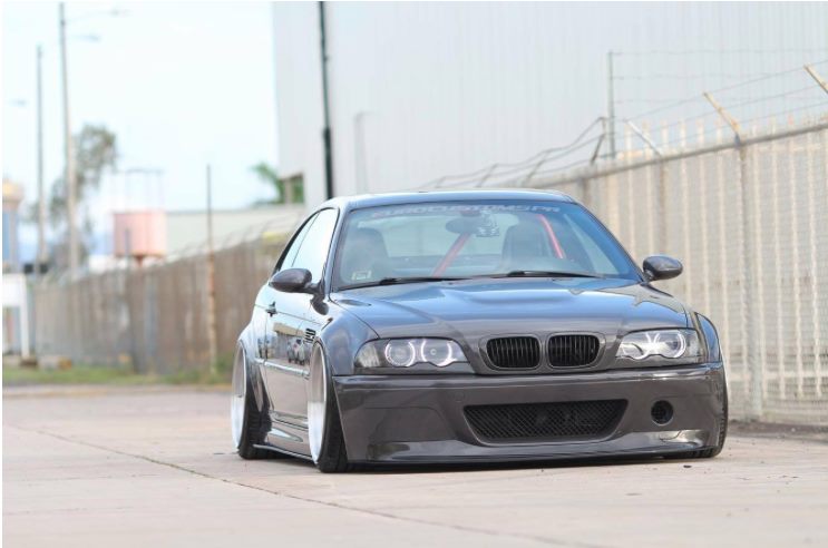 Luxury Sports CSL Style Front Bumper With Carbon Lip For BMW E46 -PP