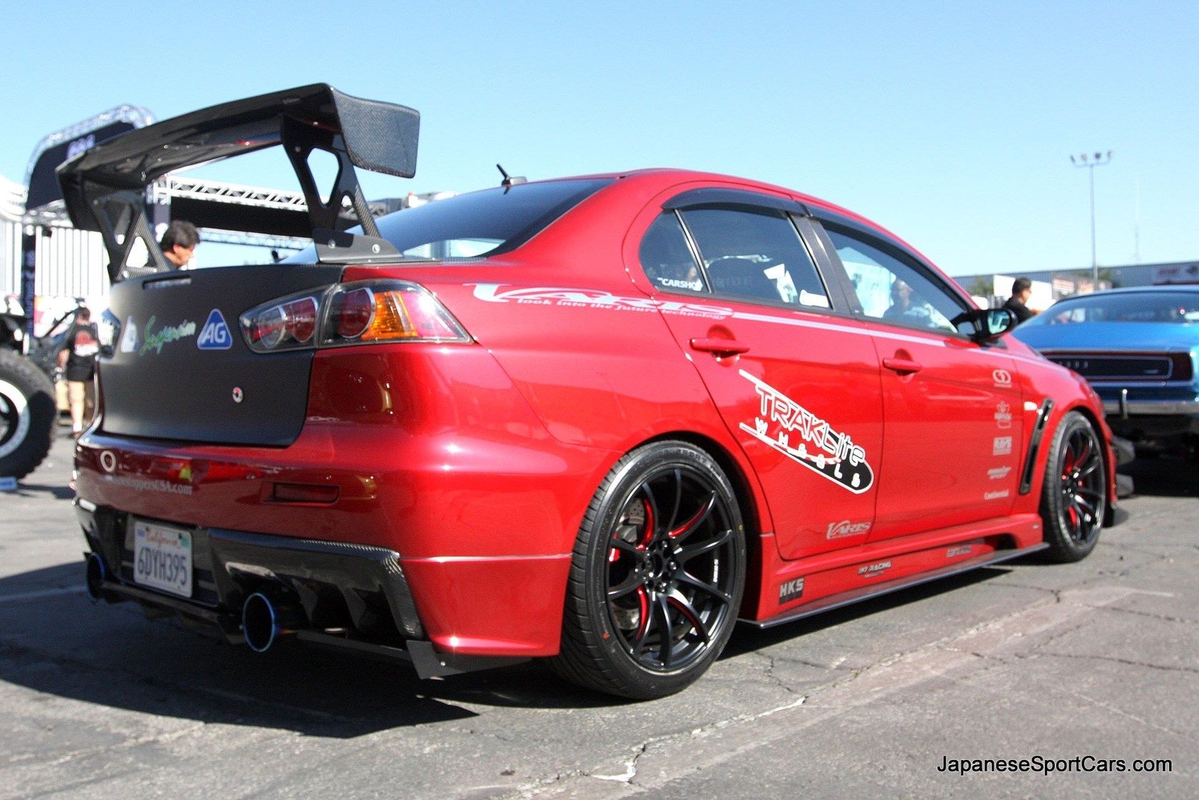 Luxury Sports Varis Style Side Skirts With Extension For Mitsubishi EVO X -PP