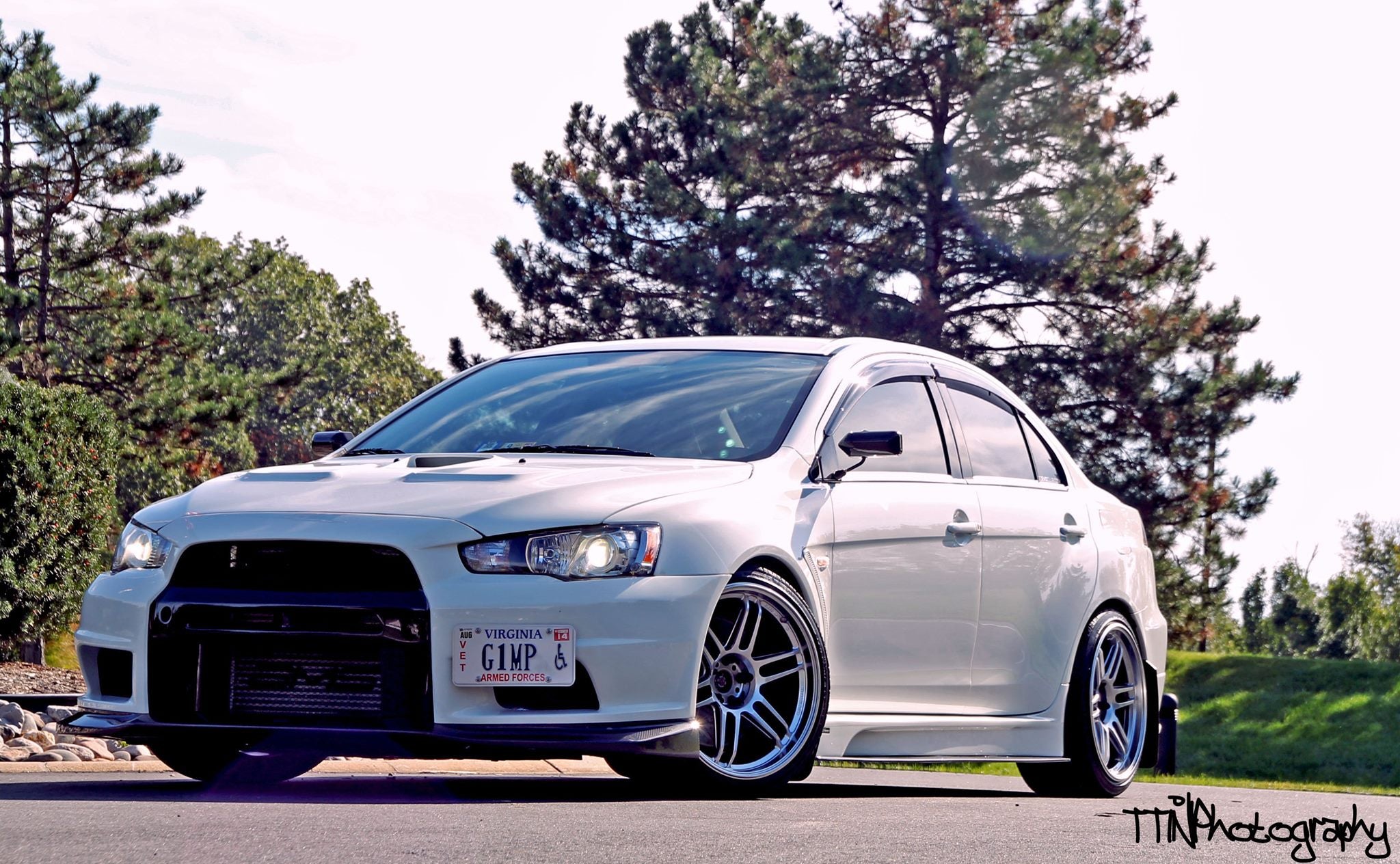 Luxury Sports Varis Style Side Skirts With Extension For Mitsubishi EVO X -PP