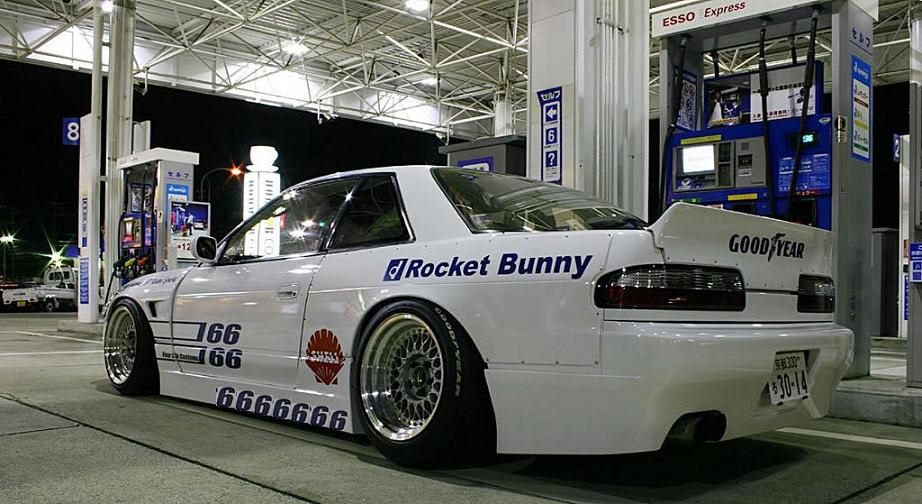 Luxury Sports Rocket Bunny V1 Style Rear Bumper For Nissan Silvia S13