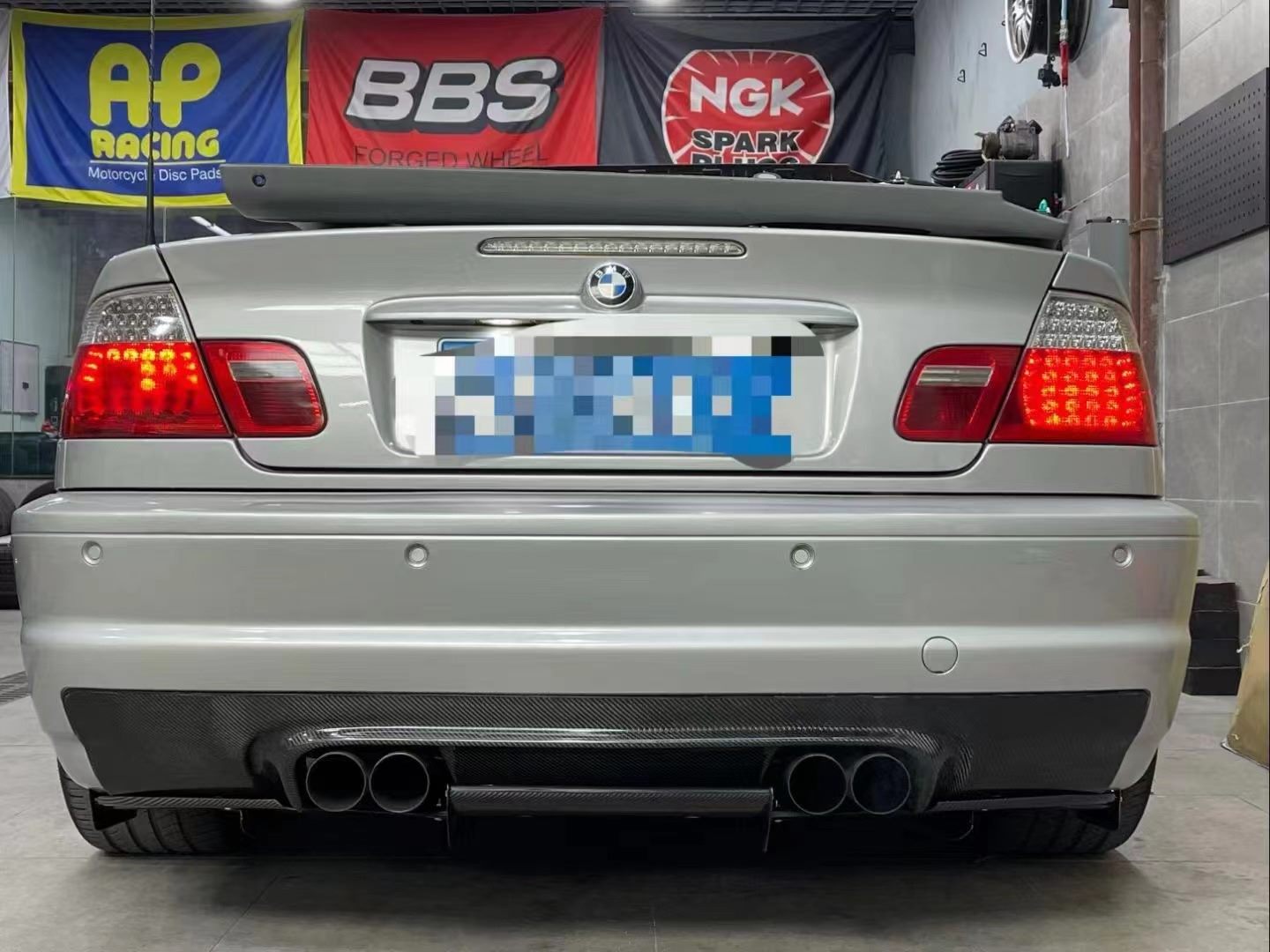 Luxury Sports Varis Style Carbon Rear Diffuser For BMW E46 M3 -PP